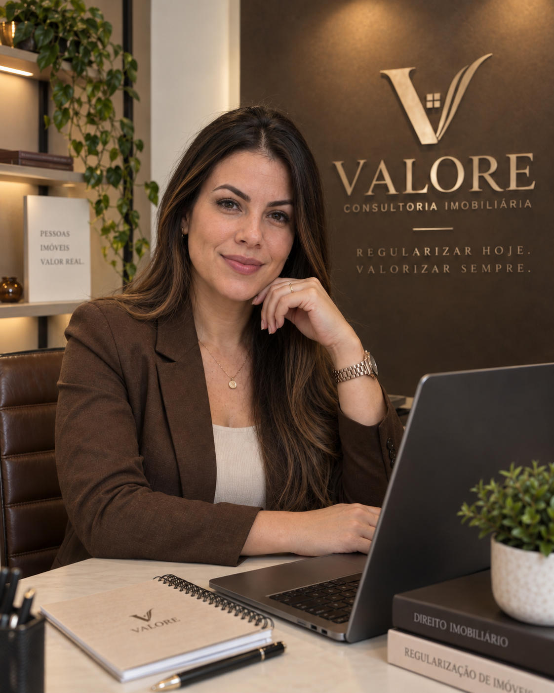 Consultora da Valore em ambiente profissional